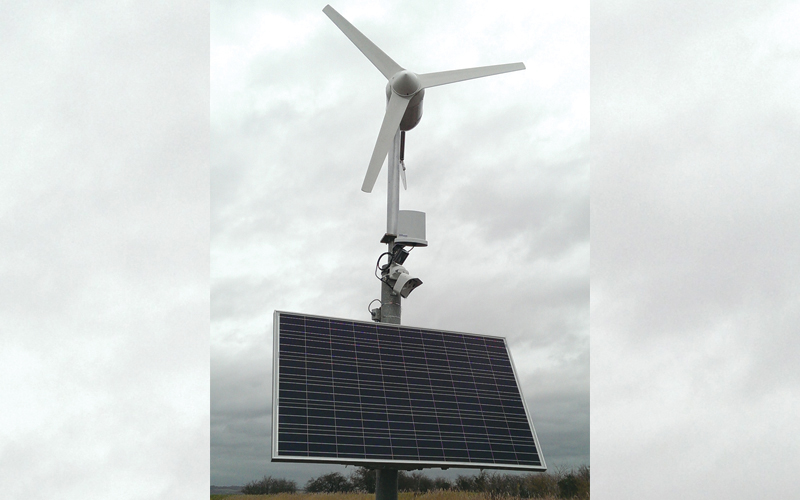 We specialise in wind turbine and solar solutions to support our cameras